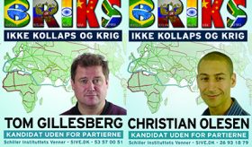 Optagelser fra Tom Gillesbergs og Christian Olesens valgmøde tirsdag den 9. juni