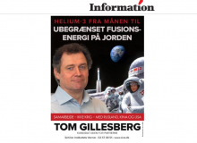 Information skriver om Tom Gillesbergs plakat, den 13. maj 2019